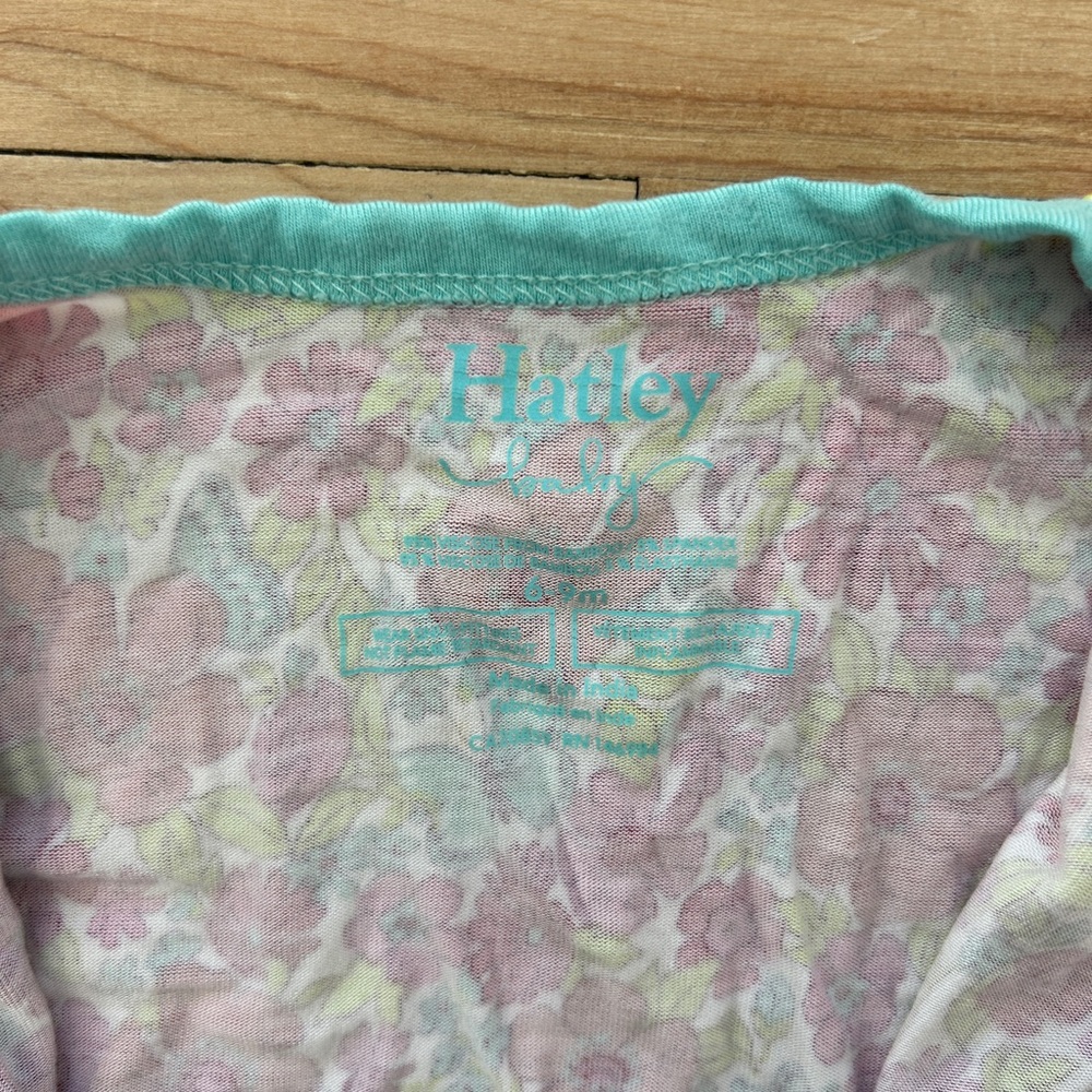 Hatley Bamboo Sleeper 6-9M Floral Zip Pajamas Baby - Picture 2 of 3